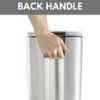 Better Homes & Gardens 3.1 Gallon Round Kitchen Step Trash Can Stainless Steel, Silver