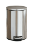 Better Homes & Gardens 3.1 Gallon Round Kitchen Step Trash Can Stainless Steel, Silver