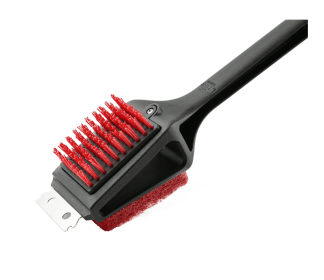 Expert Grill 3 in 1 Cleaning Cold Grill Brush with Stainless Steel Scraper