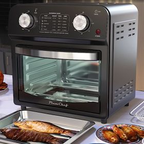 Plum Chef Air Fryer, 13QT Multifunctional Convection Toaster Oven Air Fryer Combo, 360° Hot Air Circulation for Healthy Oil-Free Cooking