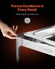 9Qt Rectangle Roll Top Chafing Dish Set with Full-Size Pan Stainless Steel