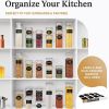 24 Pack Airtight Food Storage Container Set Clear Plastic Kitchen and Pantry Organization Canisters with Durable Lids for Cereal