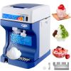 VEVOR 110V Electric Shaved Ice Machine 250W Snow Cone Maker Tabletop w/Adjustable Ice Texture, Ice Shaving Machine 265LBs/hr for Home and Commerical U