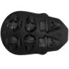 VEVOR Skull Ice Cube Tray, 6-Grid Skull Ice Ball Maker, Flexible Black Silicone Ice Tray with Lid & Funnel, Skull Ice Cubes in 3 Distinct Patterns for