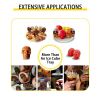 VEVOR Skull Ice Cube Tray, 6-Grid Skull Ice Ball Maker, Flexible Black Silicone Ice Tray with Lid & Funnel, Skull Ice Cubes in 3 Distinct Patterns for