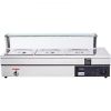VEVOR 3-Pan Commercial Food Warmer, 3 x 12QT Electric Steam Table with Tempered Glass Cover, 1500W Countertop Stainless Steel Buffet Bain Marie 86-185