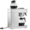 12 Cups Commercial Drip Coffee Maker with 2 Glass Carafes and 2 Warmers Office
