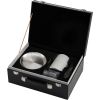 VEVOR Ice Ball Press Kit, Anodized 7075 Aluminum, w/ Silicone Moulds, Large Mat, Stainless Steel Tong & Two Glasses, Double Size Crystal Clear Rounds