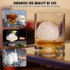 VEVOR Ice Ball Press, 2.4" Ice Ball Maker, Aircraft Al Alloy Ice Ball Press Kit for 60mm Ice Sphere, Ice Press with Tong and Drip Tray, for Whiskey, C
