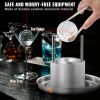 VEVOR Ice Ball Press Kit, Aircraft Al Alloy Ice Press with Ice Block Mold, Large Mat, Tong, Drip Tray, One Glass, Round Ice Ball Maker 2.4"/60 mm Ice