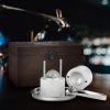 VEVOR Ice Ball Press Kit, Aircraft Al Alloy Ice Press with Ice Block Mold, Large Mat, Tong, Drip Tray, One Glass, Round Ice Ball Maker 2.4"/60 mm Ice
