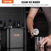 VEVOR Ice Ball Maker, Crystal Clear Ice Ball Maker 2.36inch Ice Sphere Maker with Storage Bag and Ice Clamp, Round Clear Ice Cube 2-Cavity Ice Press M