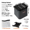 VEVOR Ice Ball Maker, Crystal Clear Ice Ball Maker 2.36inch Ice Sphere with Storage Bag and Ice Clamp, Round Clear Ice Cube 4-Cavity Ice Press Maker W