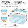VEVOR Ice Cube Tray, Round Ice Ball Maker for Freezer, 2x33pcs & 1x104pcs Ice Balls, Sphere Ice Cube Making 170pcs Small Ice Chilling Cocktail Whiskey