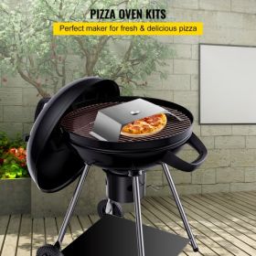 VEVOR Pizza Oven Kit, Stainless Steel Grill Pizza Oven, Pizza Maker Kit for Most 22" Charcoal Grilll, Grill Pizza Oven Kit Including Pizza Chamber, 13