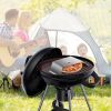 VEVOR Pizza Oven Kit, Stainless Steel Grill Pizza Oven, Pizza Maker Kit for Most 22" Charcoal Grilll, Grill Pizza Oven Kit Including Pizza Chamber, 13