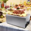 VEVOR Commercial Food Warmer 24QT Bain Marie 1200W Electric Buffet Warmer Soup Warmer Stove Steam Countertop Stainless Steel Container Temperature Con