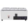 VEVOR 3-Pan Commercial Food Warmer, 3 x 8QT Electric Steam Table, 1500W Professional Countertop Stainless Steel Buffet Bain Marie with 86-185°F Temp C