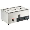 VEVOR 3-Pan Commercial Food Warmer, 3 x 8QT Electric Steam Table, 1500W Professional Countertop Stainless Steel Buffet Bain Marie with 86-185°F Temp C