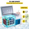 VEVOR Portable Refrigerator 23 Quart(22 Liter),12 Volt Refrigerator App Control(-4℉~68℉), Car Refrigerator Electric Compressor Cooler with 12/24v DC &