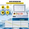 VEVOR Portable Refrigerator 23 Quart(22 Liter),12 Volt Refrigerator App Control(-4℉~68℉), Car Refrigerator Electric Compressor Cooler with 12/24v DC &