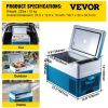 VEVOR Portable Refrigerator 23 Quart(22 Liter),12 Volt Refrigerator App Control(-4℉~68℉), Car Refrigerator Electric Compressor Cooler with 12/24v DC &