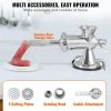 VEVOR Manual Meat Grinder, 304 Stainless Steel Hand Meat Grinder with Suction Cup + Steel Table Clamp, Meat Mincer Sausage Maker & 2 Cutting Plates, S