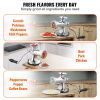 VEVOR Manual Meat Grinder, 304 Stainless Steel Hand Meat Grinder with Suction Cup + Steel Table Clamp, Meat Mincer Sausage Maker & 2 Cutting Plates, S