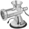 VEVOR Manual Meat Grinder, 304 Stainless Steel Hand Meat Grinder with Suction Cup + Steel Table Clamp, Meat Mincer Sausage Maker & 2 Cutting Plates, S