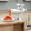 VEVOR Manual Meat Grinder, 304 Stainless Steel Hand Meat Grinder with Steel Table Clamp, Meat Mincer Sausage Maker & 2 Cutting Plates, Cookie Attachme