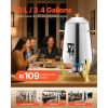 Stainless Steel Hot Tea & Cold Drink Dispenser 3.4 Gal Beverage Dispenser