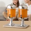 Drink Dispenser 2.1 Gal x 2 Beverage Dispenser for Party with Spigot Tray