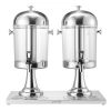 Drink Dispenser 2.1 Gal x 2 Beverage Dispenser for Party with Spigot Tray