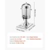Drink Dispenser 2.1 Gal Beverage Dispenser for Parties with Spigot Tray