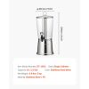 Drink Dispenser 2.1 Gal Beverage Dispenser for Parties with Spigot Ice Chamber