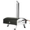 VEVOR Outdoor Oven 12-inch Pellet and Charcoal Fired Maker, Portable Outside Stainless Steel Grill with Pizza Stone, Waterproof Cover, Shovel, Wood Bu