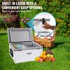 VEVOR Insulated Portable Cooler, 52 qt, Holds 50 Cans, Ice Retention Hard Cooler with Heavy Duty Handle, Ice Chest Lunch Box for Camping, Beach, Picni