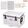 VEVOR Insulated Portable Cooler, 52 qt, Holds 50 Cans, Ice Retention Hard Cooler with Heavy Duty Handle, Ice Chest Lunch Box for Camping, Beach, Picni