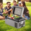 VEVOR Portable Refrigerator 21 Quart(20 Liter),12 Volt Refrigerator App Control(-4℉~68℉), Car Refrigerator Electric Compressor Cooler with 12/24v DC &