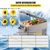 VEVOR Portable Refrigerator 37 Quart(35 Liter),12 Volt Refrigerator App Control(-4℉~68℉), Car Refrigerator Dual Zone with 12/24v DC & 110-240v AC for