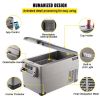 VEVOR Portable Refrigerator 37 Quart(35 Liter),12 Volt Refrigerator App Control(-4℉~68℉), Car Refrigerator Dual Zone with 12/24v DC & 110-240v AC for