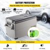 VEVOR Portable Refrigerator 37 Quart(35 Liter),12 Volt Refrigerator App Control(-4℉~68℉), Car Refrigerator Dual Zone with 12/24v DC & 110-240v AC for