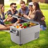 VEVOR Portable Refrigerator 37 Quart(35 Liter),12 Volt Refrigerator App Control(-4℉~68℉), Car Refrigerator Dual Zone with 12/24v DC & 110-240v AC for