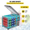VEVOR 12 Volt Refrigerator 45L(48qt) Fast Cooling Portable Freezer with App Control(-4℉~68℉) Car Fridge with 12/24v DC & 110-240v AC for Travel, Campi