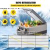 VEVOR 12 Volt Refrigerator 45L(48qt) Fast Cooling Portable Freezer with App Control(-4℉~68℉) Car Fridge with 12/24v DC & 110-240v AC for Travel, Campi