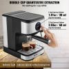 VEVOR Espresso Machine, 15 Bar Coffee and Espresso Maker with Milk Frother Steam Wand, Professional Semi-Automatic Cappuccino Latte Machine with Touch