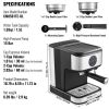 VEVOR Espresso Machine, 15 Bar Coffee and Espresso Maker with Milk Frother Steam Wand, Professional Semi-Automatic Cappuccino Latte Machine with Touch