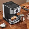 VEVOR Espresso Machine, 15 Bar Coffee and Espresso Maker with Milk Frother Steam Wand, Professional Semi-Automatic Cappuccino Latte Machine with Touch