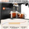 VEVOR Espresso Machine, 15 Bar Semi-Automatic Espresso Maker with Milk Frother Steam Wand for Latte and Cappuccino, Professional Coffee Maker with Tem