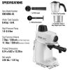 VEVOR Espresso Machine, 3.5 Bar Espresso Maker with Milk Frother Steam Wand, 4-Cup Professional Coffee/Espresso Machine with Temp Gauge & Removable Wa